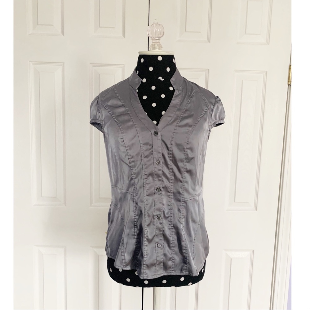 EXPRESS | short sleeve button up